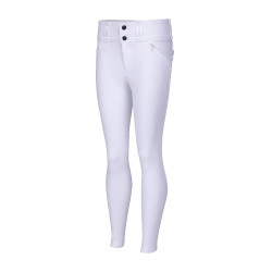 Pantalon d'équitation Optima MX jeune cavalier Shires Aubrion Blanc Pantalon d'équitation Optima MX jeune cavalier Shires Aubrion Blanc