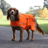 Shires Equi-Flector® mesh hondenjas Feloranje