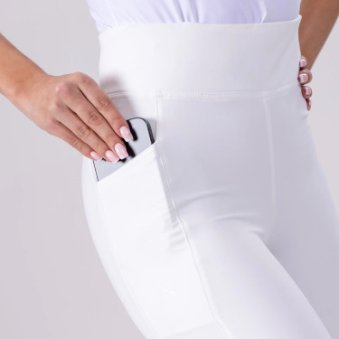 Legging d'équitation Eltar Shires Aubrion Blanc Legging d'équitation Eltar Shires Aubrion Blanc