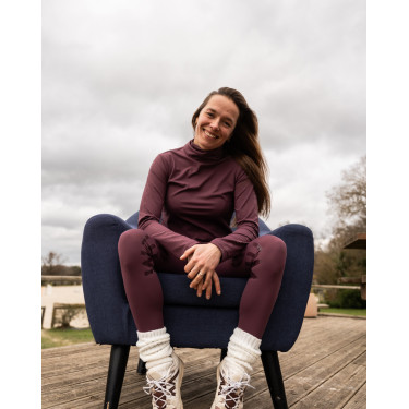 Legging Manhattan GEM Lie de vin Bordeaux