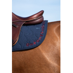 Essentiel Springzadelonderlegger GEM Equitation Marineblauw / bordeaux logo