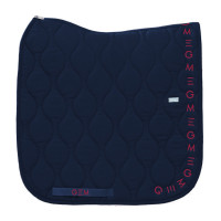 Tapis Essentiel Dressage GEM Bleu marine / logo bordeaux