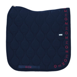 Tapis Essentiel Dressage GEM Bleu marine / logo bordeaux