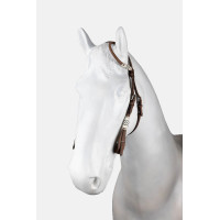 Bride western à une oreille avec décoration en rawhide Horze