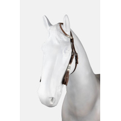 Bride western à une oreille avec décoration en rawhide Horze