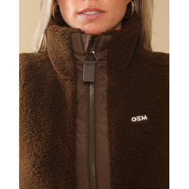 Veste molletonée Charlie GEM Chocolat Marron