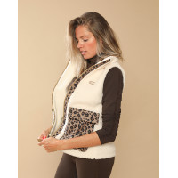 Veste molletonée Charlie GEM Ecru / léopard Veste molletonée Charlie GEM Ecru / léopard