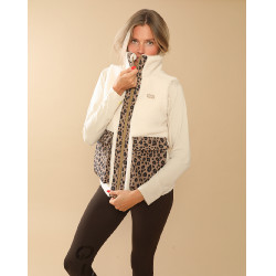 Veste molletonée Charlie GEM Ecru / léopard