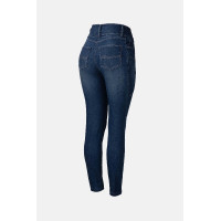Jean western slim femme Horze Eleanor Denim foncé Bleu