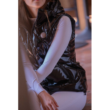 Dames bodywarmer paardrijden Pénélope Mélina – zwart Dames bodywarmer paardrijden Pénélope Mélina – zwart