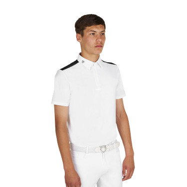 Heren polo wedstrijd slim fit korte mouw Equestro