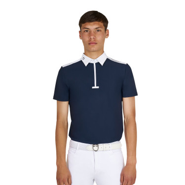 Polo homme concours coupe slim manches courtes Equestro homme