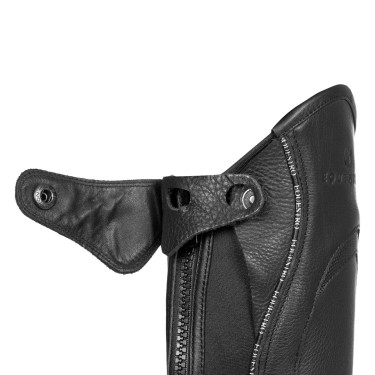 Mini-chaps unisexe en cuir avec liseré contrasté New Equestro