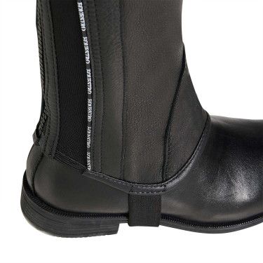 Mini-chaps unisexe en cuir avec liseré contrasté New Equestro