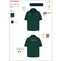 Polo homme d’entraînement trois boutons Equestro X Fise 100 Vert sauge profond / forêt bleue Polo homme d’entraînement trois boutons Equestro X Fise 100 Vert sauge profond / forêt bleue