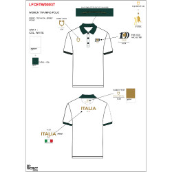 Polo femme d’entraînement trois boutons Equestro X Fise 100