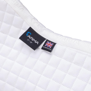 Tapis de selle en coton Arma Deluxe Blanc