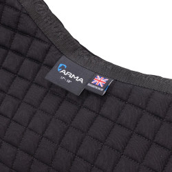 Tapis de selle en coton Arma Deluxe Noir