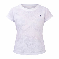 T-shirt technique React jeune cavalier Shires Aubrion Blanc