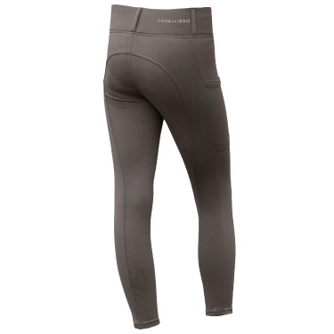 Legging équitation Covalliero AH26 femme Milky chocolate Gris