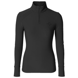 Active Shirt Col Roulé AH26 Dames Zwart