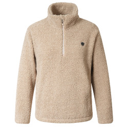 Sweat maille Teddy Covalliero AH26 femme Beige
