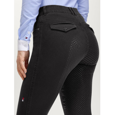 Pantalon d'équitation Tommy Hilfiger Equestrian en jean Hope femme Noir Pantalon d'équitation Tommy Hilfiger Equestrian en jean Hope femme Noir