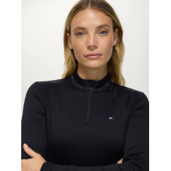 Baselayer Cady femme 1/4 Zip Rhinestone Tommy Hilfiger Equestrian