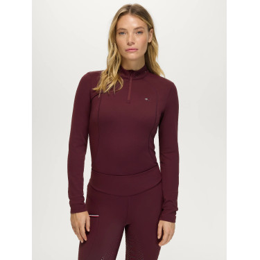 Baselayer Cady femme 1/4 Zip Rhinestone Tommy Hilfiger Equestrian