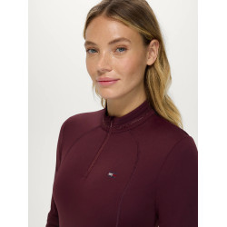 Baselayer Cady femme 1/4 Zip Rhinestone Tommy Hilfiger Equestrian