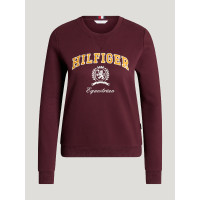 Campus Dames Sweater Tommy Hilfiger Equestrian Diep bordeaux