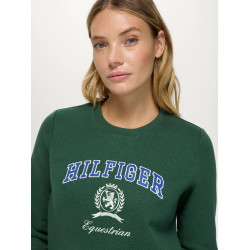 Sweat shirt Campus Tommy Hilfiger Equestrian femme