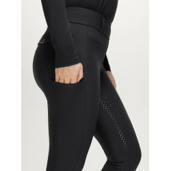 Legging Highland hiver Rhinestone Hybrid Tommy Hilfiger Equestrian femme Noir
