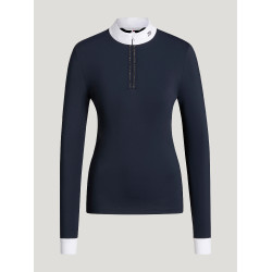 Polo de concours Monica femme Rhinestone Tommy Hilfiger Equestrian manches longues
