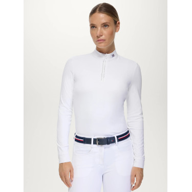 Polo de concours Monica femme Rhinestone Tommy Hilfiger Equestrian manches longues Polo de concours Monica femme Rhinestone Tommy Hilfiger Equestrian manches longues