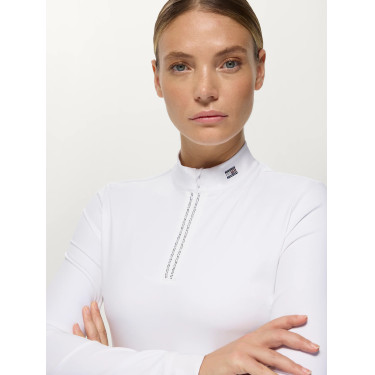 Polo de concours Monica femme Rhinestone Tommy Hilfiger Equestrian manches longues Polo de concours Monica femme Rhinestone Tommy Hilfiger Equestrian manches longues