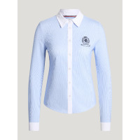 Perkins Dames Stretch Gestreept Overhemd Tommy Hilfiger Equestrian