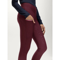 Legging Tommy Hilfiger Equestrian Elmira hiver full grip femme Deep burgundy Bordeaux Legging Tommy Hilfiger Equestrian Elmira hiver full grip femme Deep burgundy Bordeaux