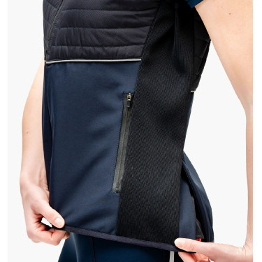 Mouwloos vest Horseware Flow Marine / marine Blauw