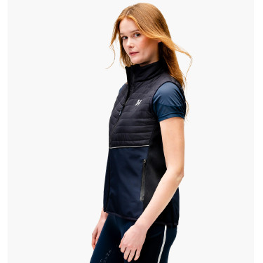 Mouwloos vest Horseware Flow Marine / marine Blauw