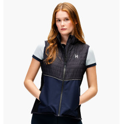 Mouwloos vest Horseware Flow Marine / marine Blauw