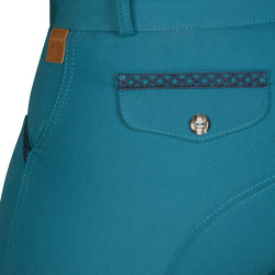 Broek Florida Dames Flags & Cup Smaragdblauw Broek Florida Dames Flags & Cup Smaragdblauw