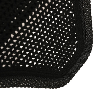 Oornetje Wellington soundless gevlochten glitterkoord donker groen full Kentucky Zwart