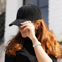 Corduroy cap donker groen