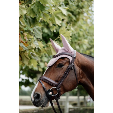 Geluiddempend oornetje paard velvet lichtpaars | Equi-Clic Geluiddempend oornetje paard velvet lichtpaars | Equi-Clic
