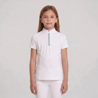 Meisjes wedstrijdshirt paardrijden oudroze 160 | Equi-Clic
