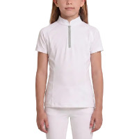 Meisjes wedstrijdshirt paardrijden oudroze 160 | Equi-Clic