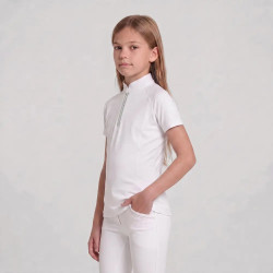 Meisjes wedstrijdshirt paardrijden oudroze 160 | Equi-Clic Meisjes wedstrijdshirt paardrijden oudroze 160 | Equi-Clic