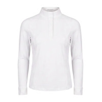 Polo de concours Kentucky fille classique manches longues Blanc