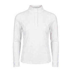 Meisjes wedstrijdshirt wit langemouw maat 160 | Ruitersport